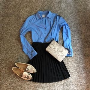 Blue Express "Essential" Button Down Blouse
